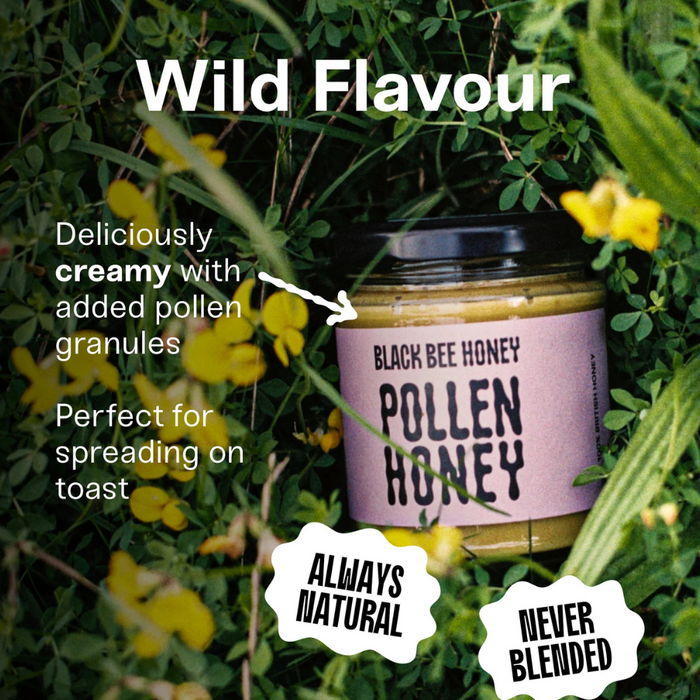 Black Bee Pollen Honey 227g