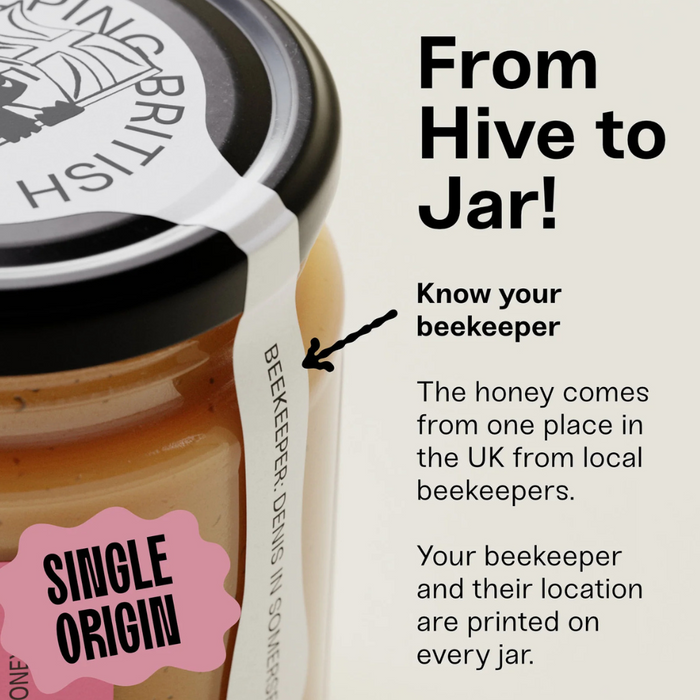 Black Bee Pollen Honey 227g