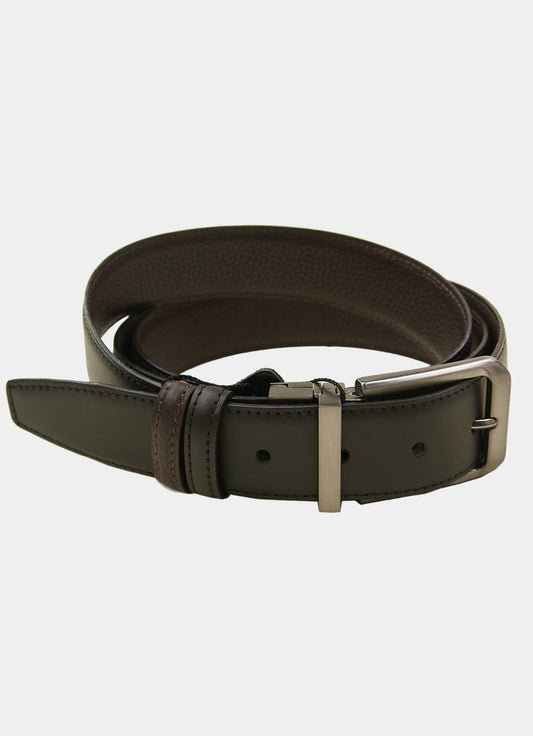 Black/Brown Pebble Reversible Belt - 15394-82100 - Hammer Made