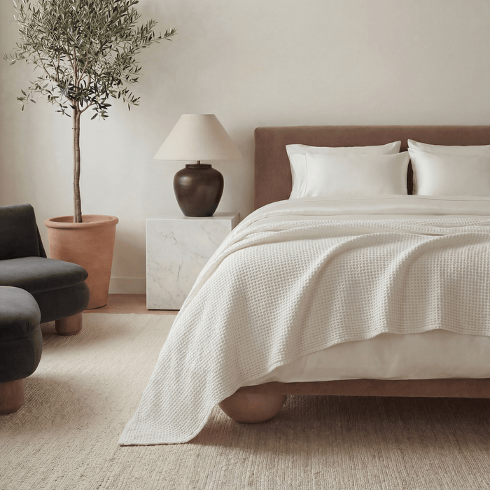 ettitude Cloud Blissful CleanBamboo® Waffle Throw Blanket