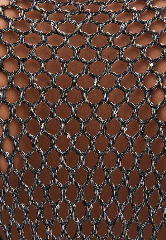 Blouse With Mesh Detailed Long Sleeves - ANTRA MELANGE