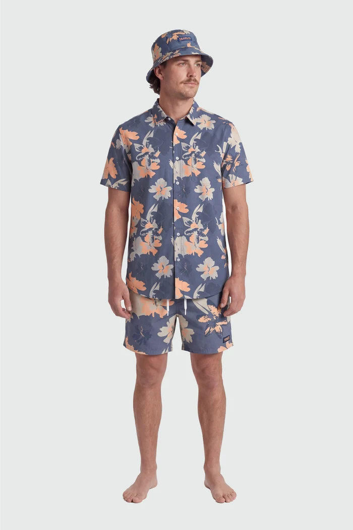 Blue Hibiscus Summer Tux - Front