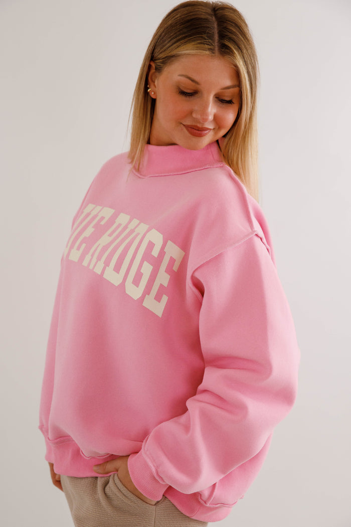 Blue Ridge GA Pullover- Downtown Blue Ridge, GA- Oversized Park Mockneck