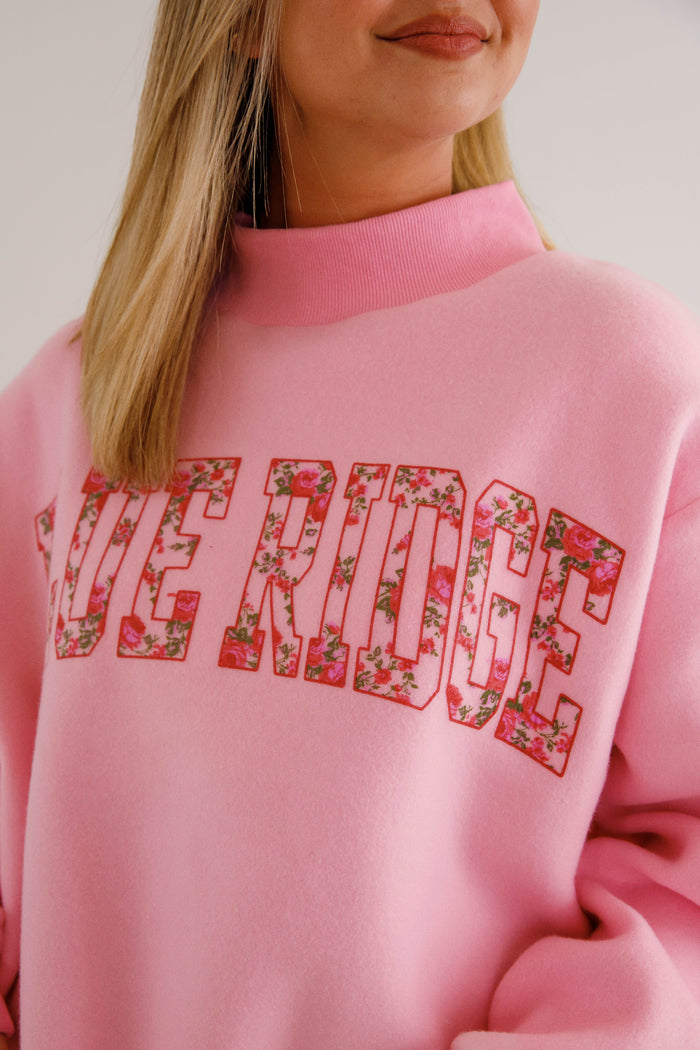 Blue Ridge GA Pullover- Downtown Blue Ridge, GA- Oversized Park Mockneck