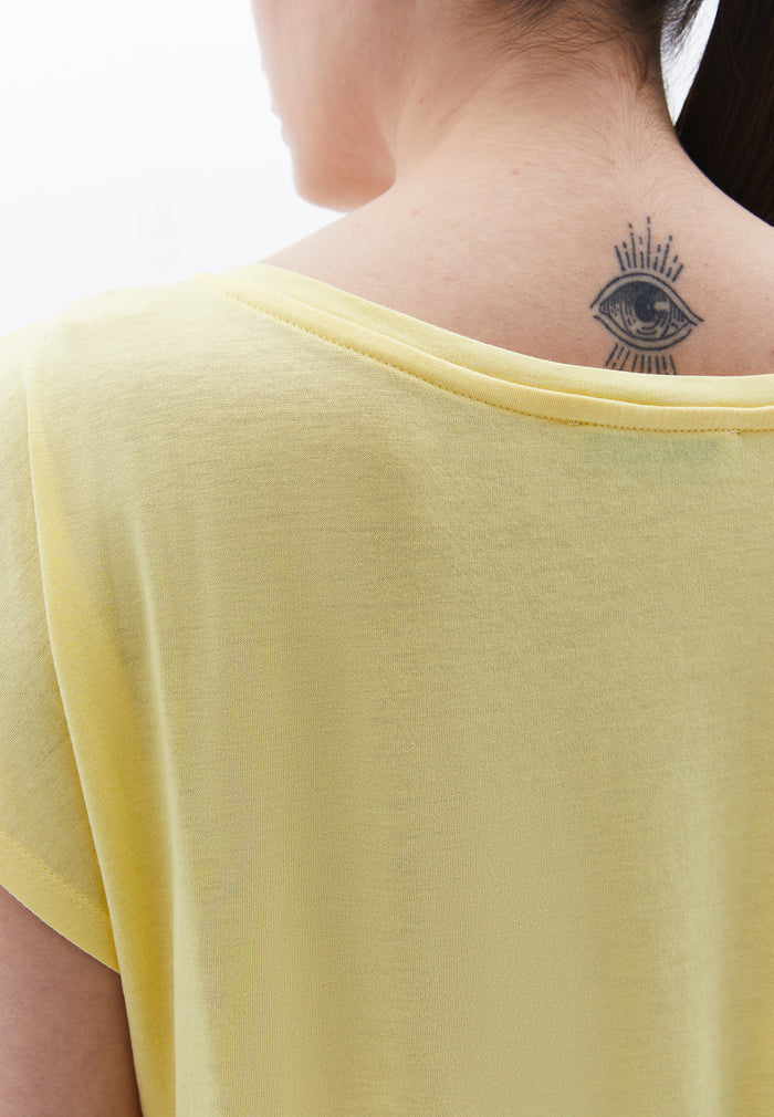 Boat Neck T-Shirt - SUNSHINE