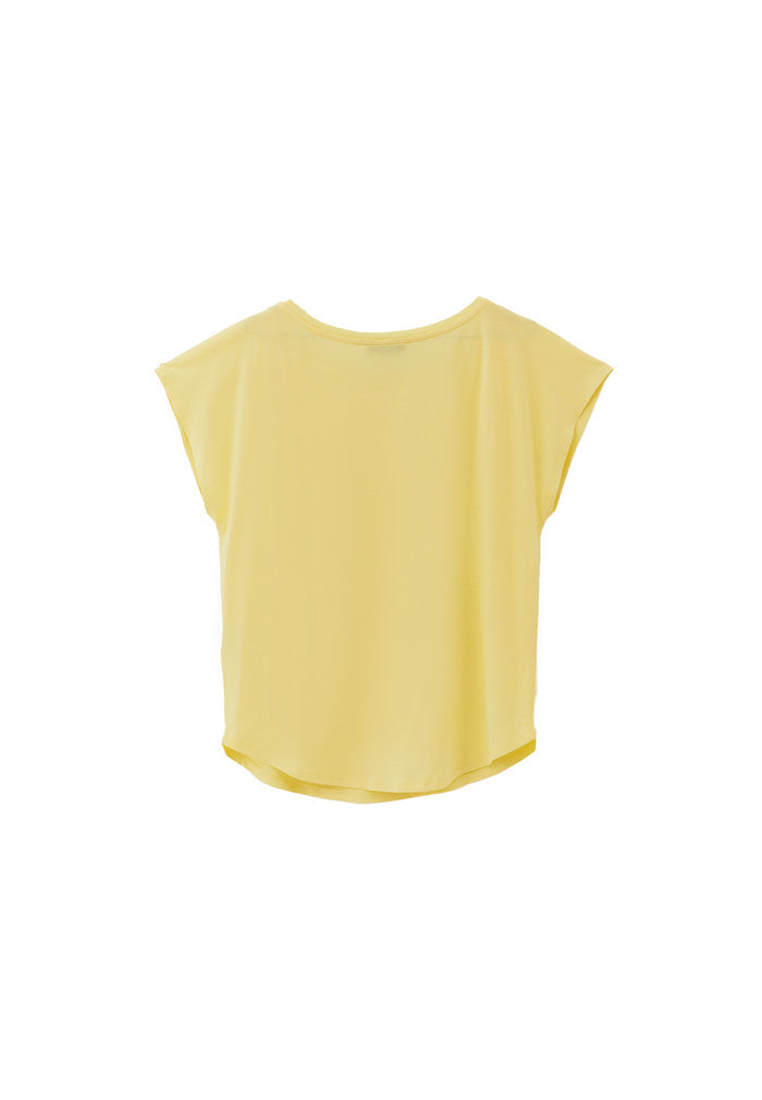 Boat Neck T-Shirt - SUNSHINE