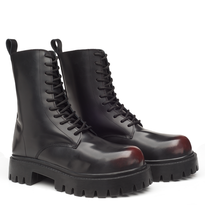Botas Magnus Negro/Vino Dama