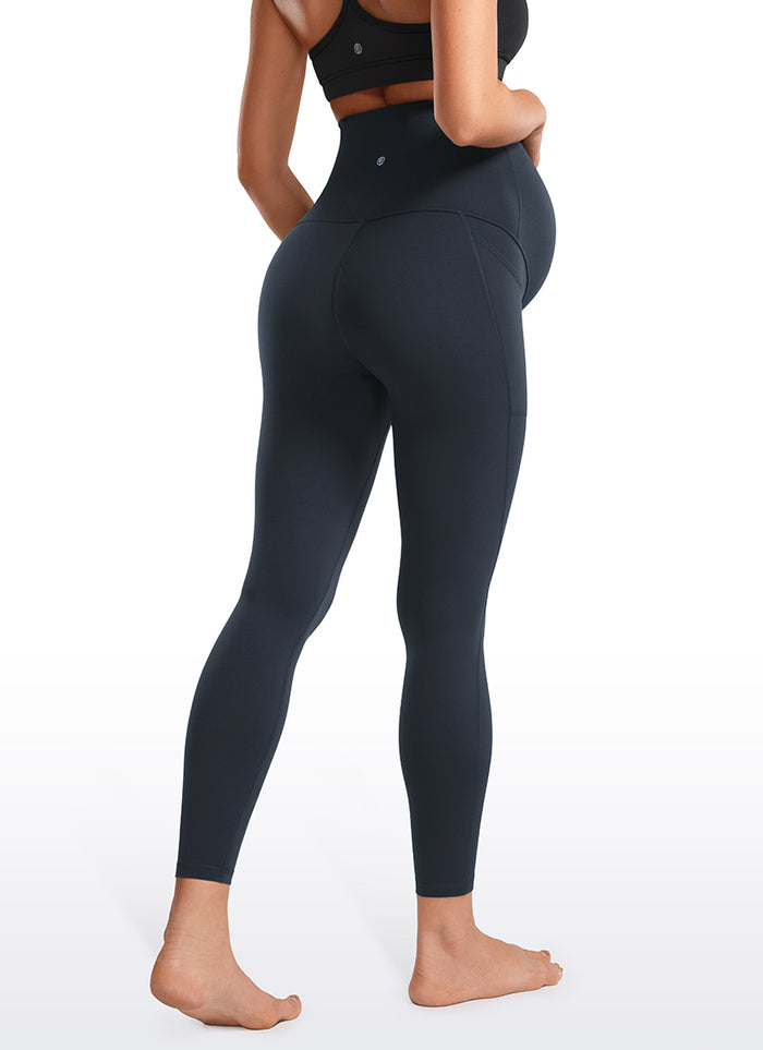 CRZ YOGA Womens Butterluxe Maternity Leggings with Pockets 25" True Navy