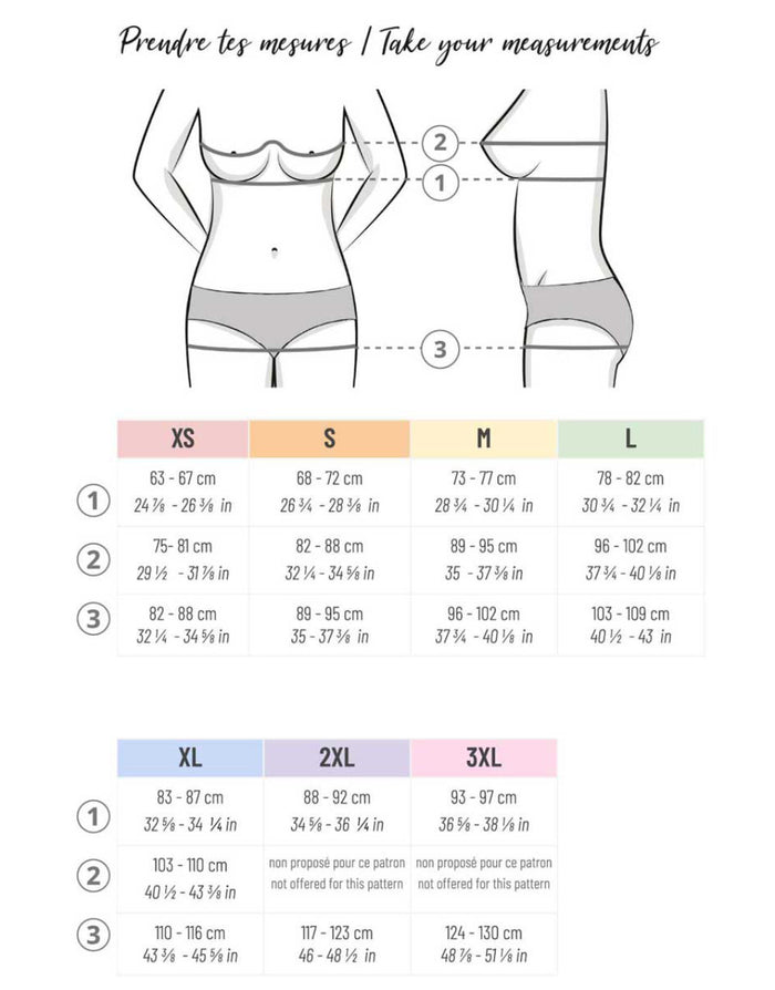 Caïpi Bikini PDF Immediate Download Sewing Pattern, Fitiyoo