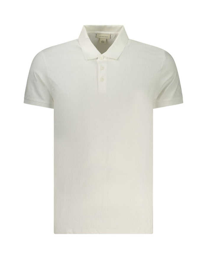 Calvin Klein Bianco Cotton Men Polo