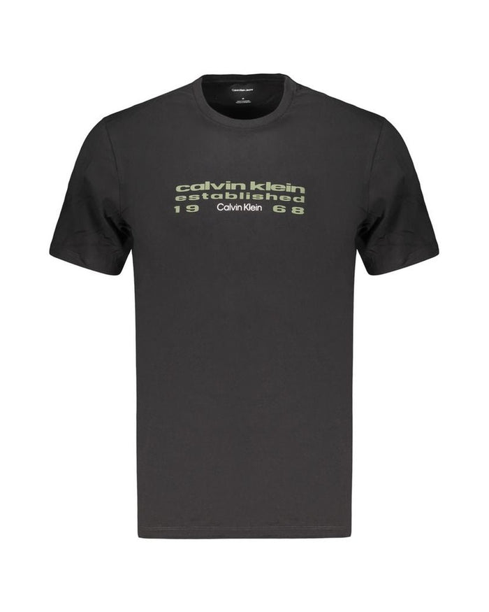 Calvin Klein Black Cotton Men's T-Shirt