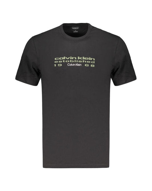 Calvin Klein Black Cotton Men's T-Shirt