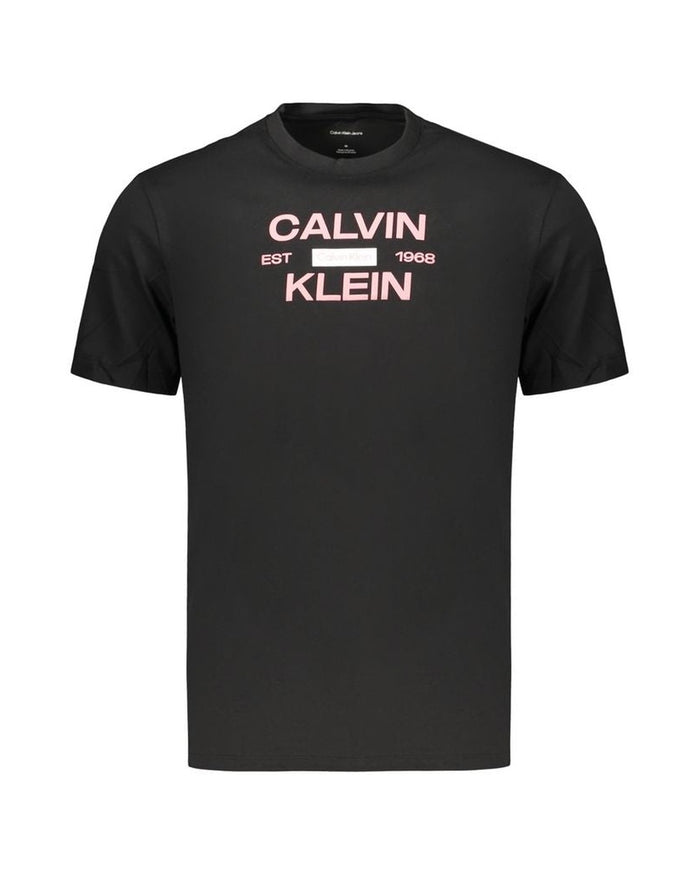 Calvin Klein Black Cotton Men's T-Shirt