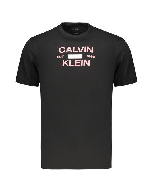 Calvin Klein Black Cotton Men's T-Shirt