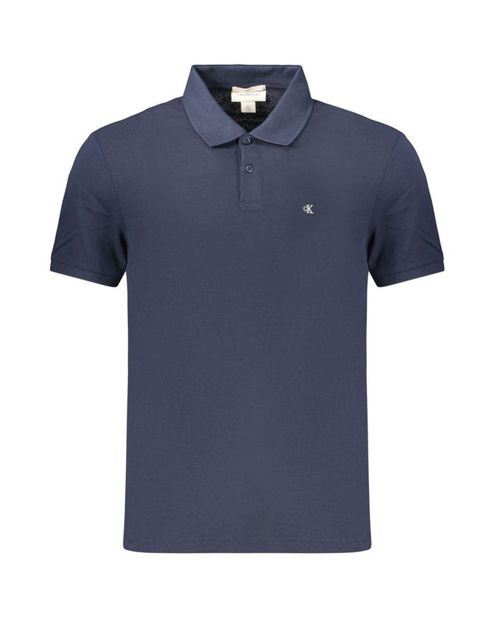 Calvin Klein Blue Cotton Men's Polo Shirt