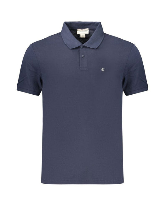 Calvin Klein Blue Cotton Men's Polo Shirt
