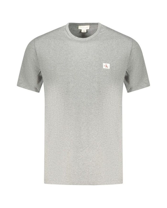 Calvin Klein Grigio Cotton Men T-Shirt