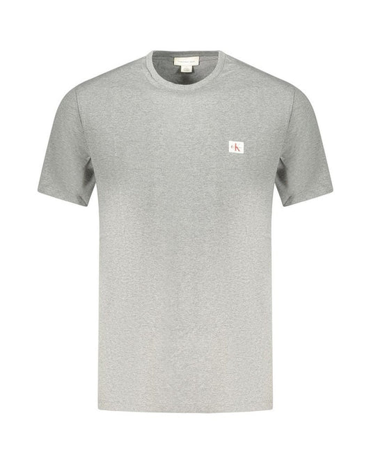 Calvin Klein Grigio Cotton Men T-Shirt