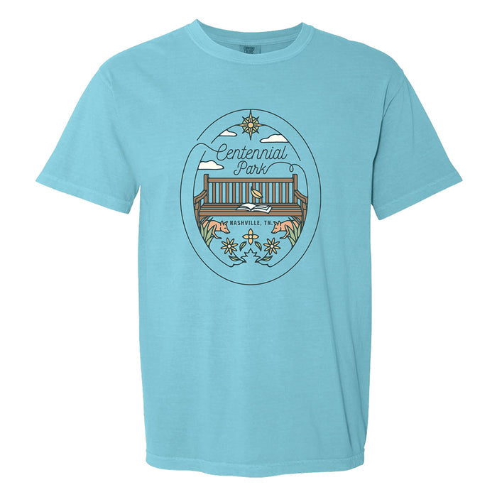 Centennial Park Bench T-Shirt - oval