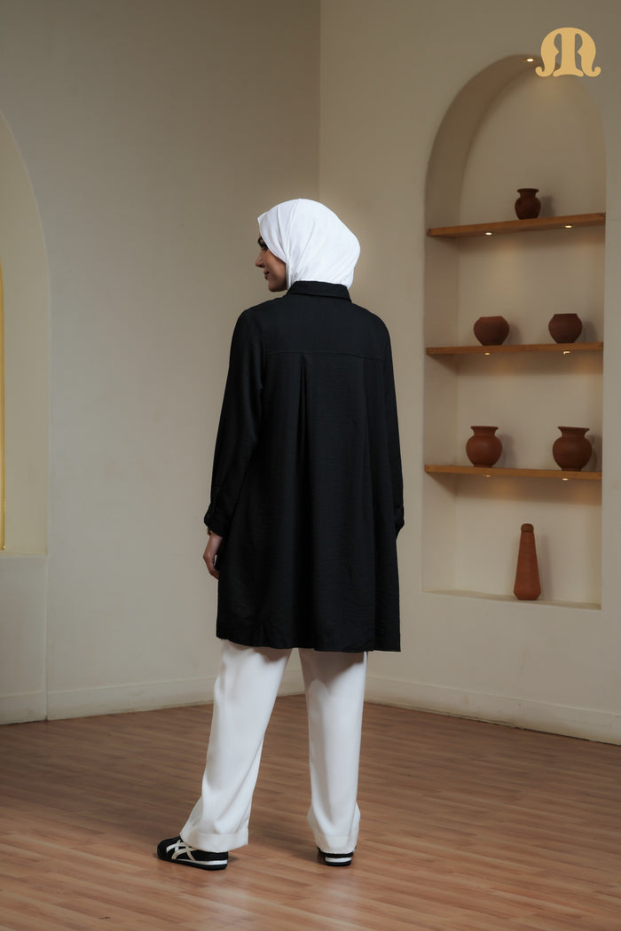 CLEO TUNIC BLACK CHT02