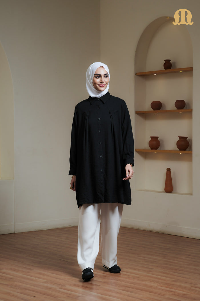CLEO TUNIC BLACK CHT02
