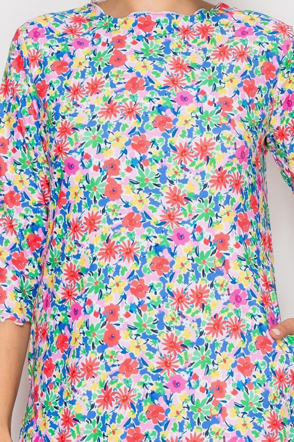 Coastal Charm Swim/Athletic Dress-3 Colors