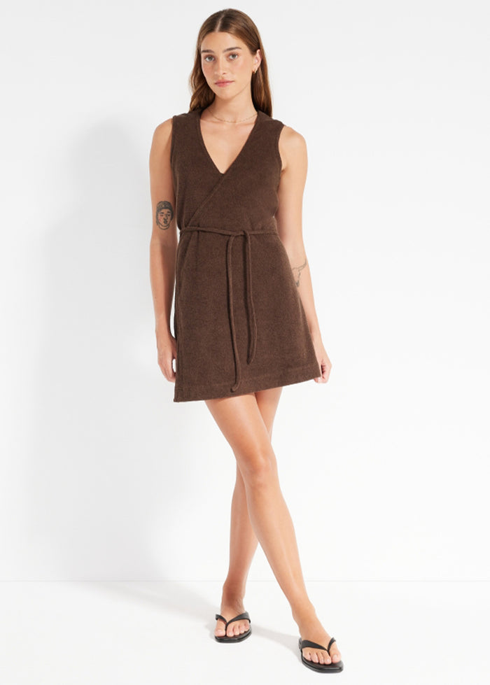 Coastal Terry Wrap Dress
