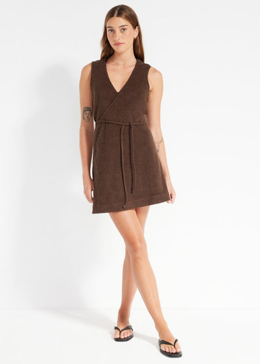 Coastal Terry Wrap Dress
