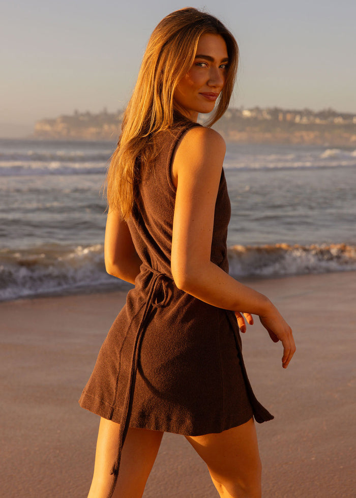 Coastal Terry Wrap Dress