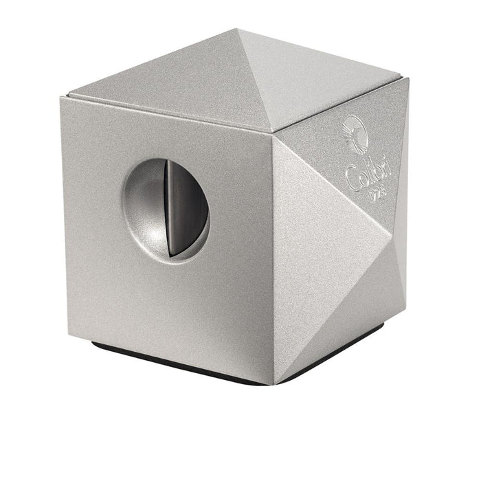 Colibri Quasar Silver Straight Cut and V-Cut Table Cigar Cutter - CU700T2