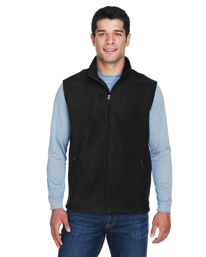 Core 365 Journey Fleece Vest-Men's Layering-CORE365-Black-S-Thread Logic