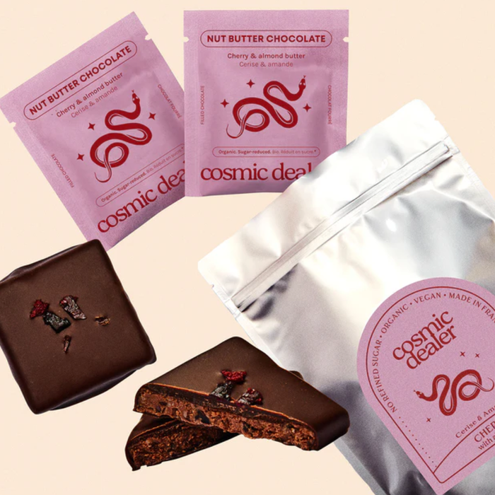 Cosmic Dealer Cherry Dark Chocolate Almond Butter Bar 20g