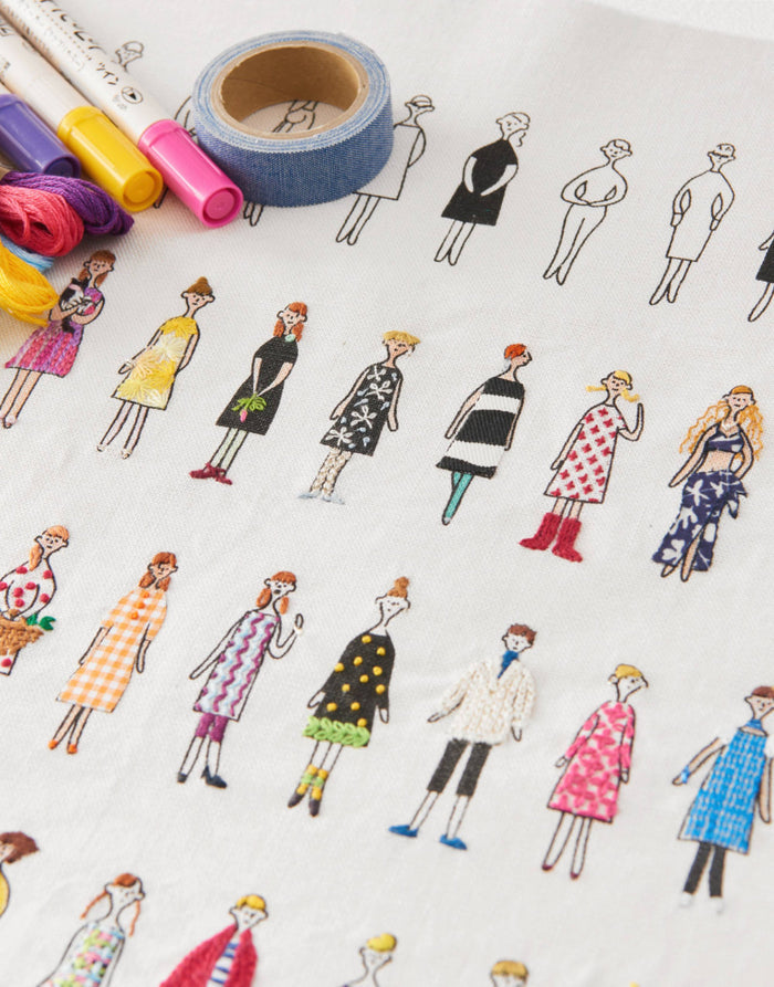 COSMO 100 Ladies & Gents Embroidery Fabric Panel