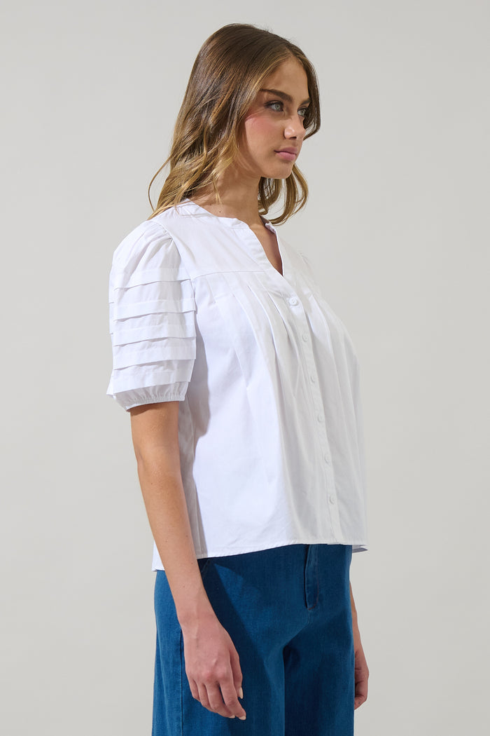 Court Button Down Top