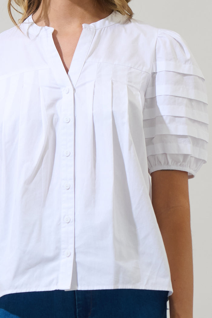 Court Button Down Top
