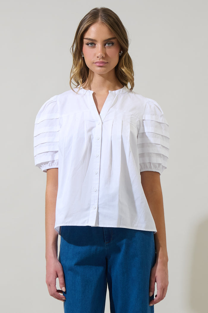 Court Button Down Top