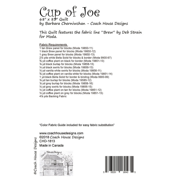 Cup of Joe Downloadable PDF Quilt Pattern