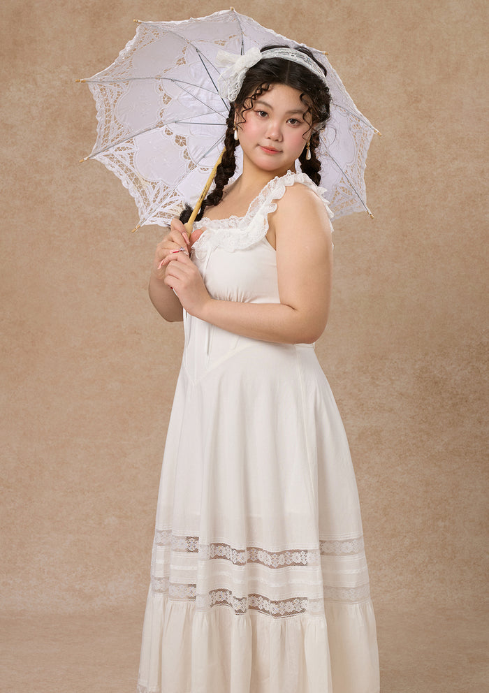 Curve & Plus "Pure White" Garnet Corset Dress