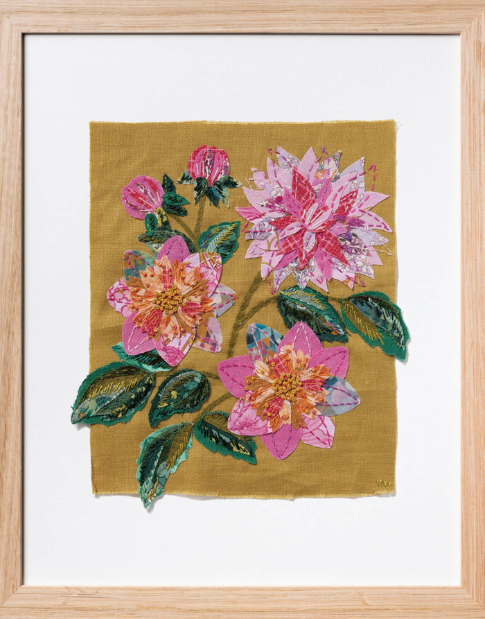 Dahlia Slow Stitching Kit, Wattle & Loop