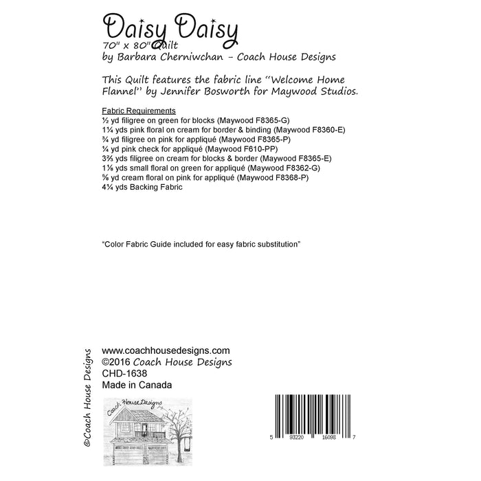 Daisy Daisy Quilt Pattern