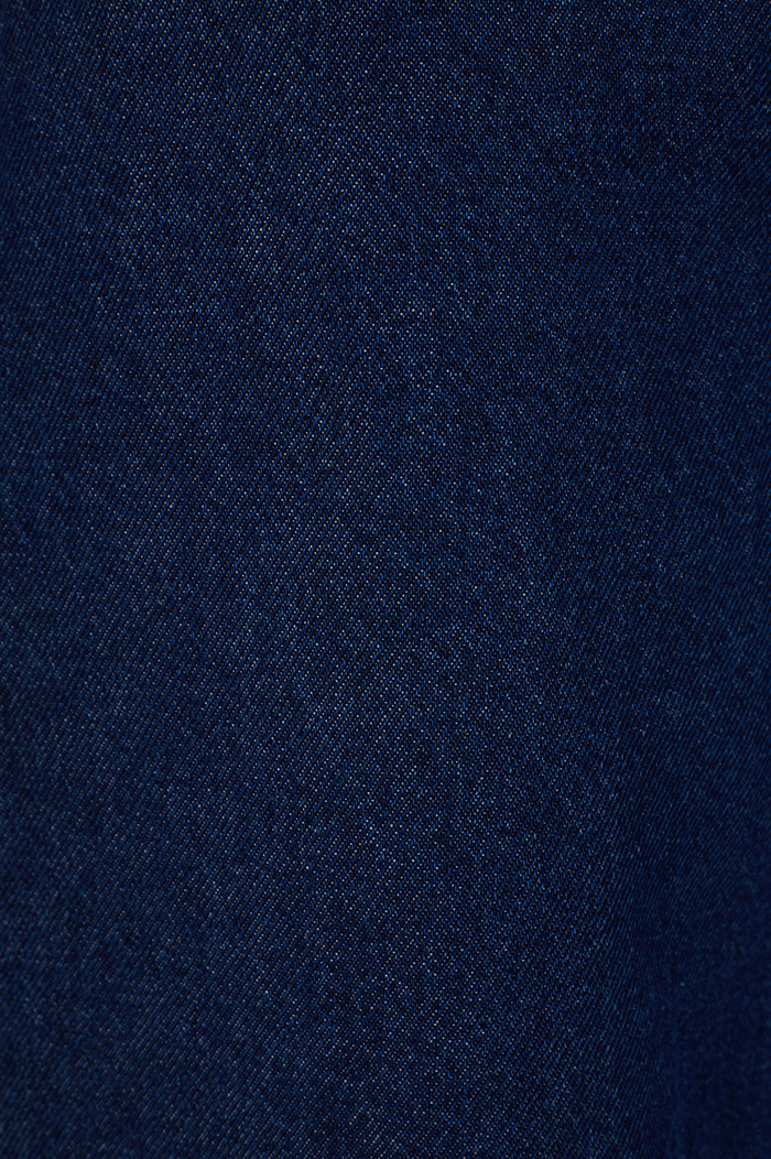 Denim Topstitching Pleats Sleeveless Top