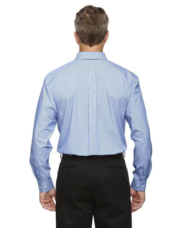 no-logo Devon & Jones Crown Woven Banker Stripe-Men's Dress Shirts-Devon&Jones-Thread Logic