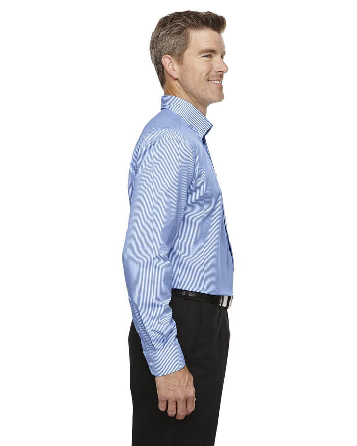 no-logo Devon & Jones Crown Woven Banker Stripe-Men's Dress Shirts-Devon&Jones-Thread Logic