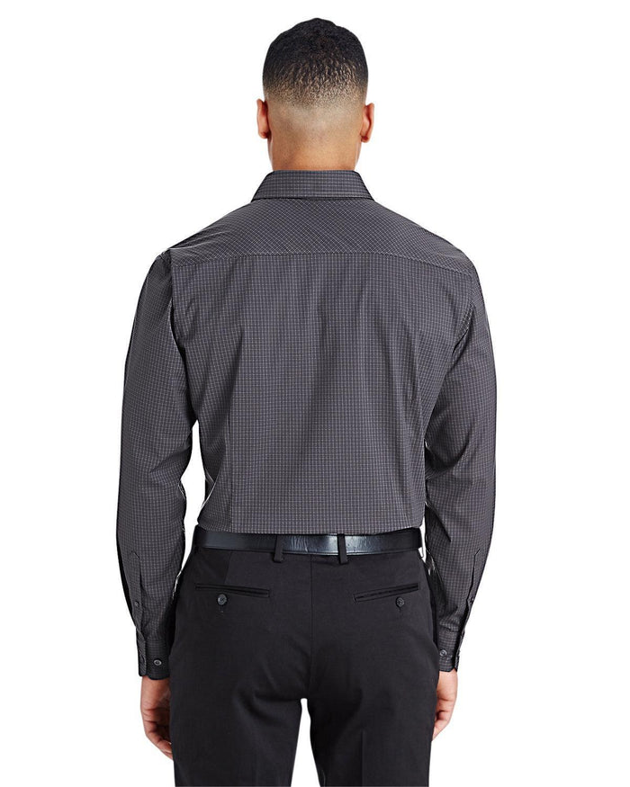 no-logo Devon & Jones CrownLux Performance Tonal Mini Check Shirt-Men's Dress Shirts-Devon&Jones-Thread Logic