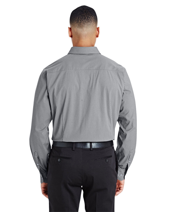 no-logo Devon & Jones CrownLux Performance Tonal Mini Check Shirt-Men's Dress Shirts-Devon&Jones-Thread Logic