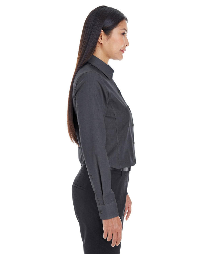 no-logo Devon & Jones Ladies Crown Woven Royal Dobby Shirt-Ladies Dress Shirts-Devon&Jones-Thread Logic