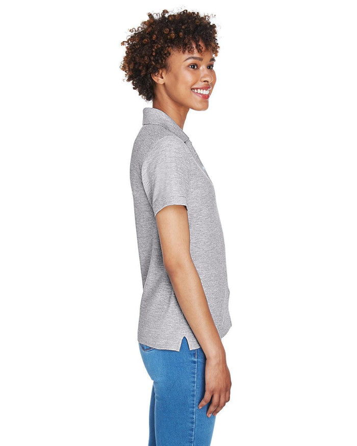no-logo Devon & Jones Ladies Pima Pique Short-Sleeve Y-Collar Polo-Ladies Polos-Devon&Jones-Thread Logic
