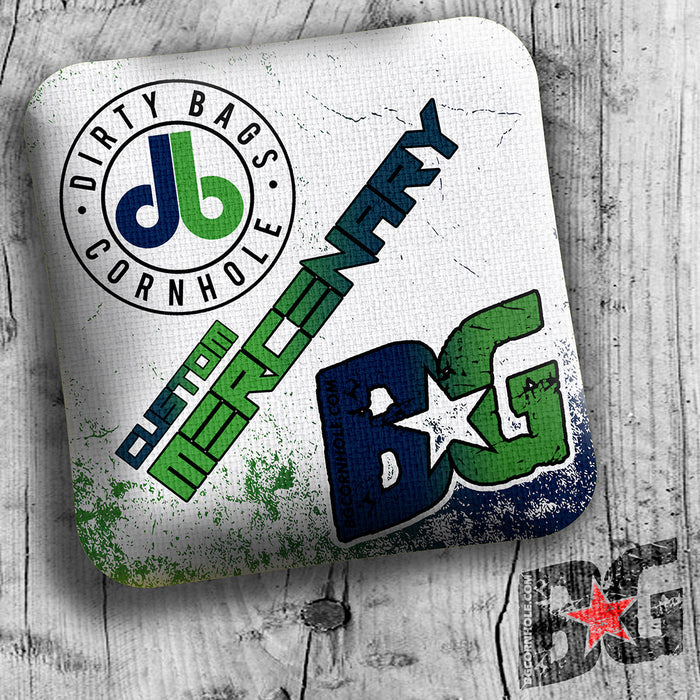 DIRTY BAGS CORNHOLE CUSTOM BG MERCENARY - SET OF 4 BAGS - ACL COMP