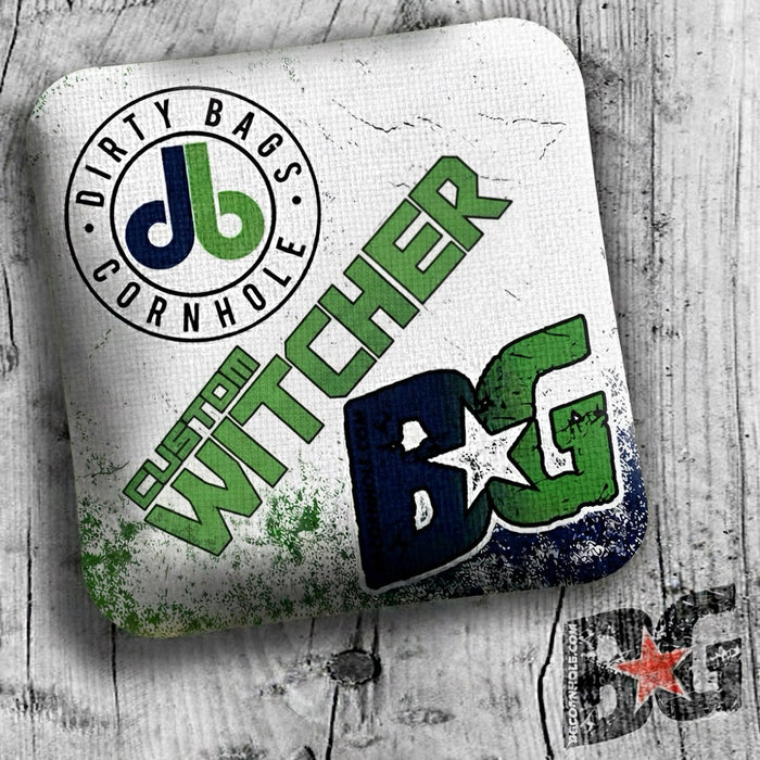DIRTY BAGS CORNHOLE CUSTOM BG WITCHER - SET OF 4 BAGS - ACL PRO