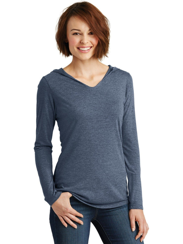 no-logo District Women’s Perfect Tri-Long Sleeve Hoodie-Regular-District-Thread Logic